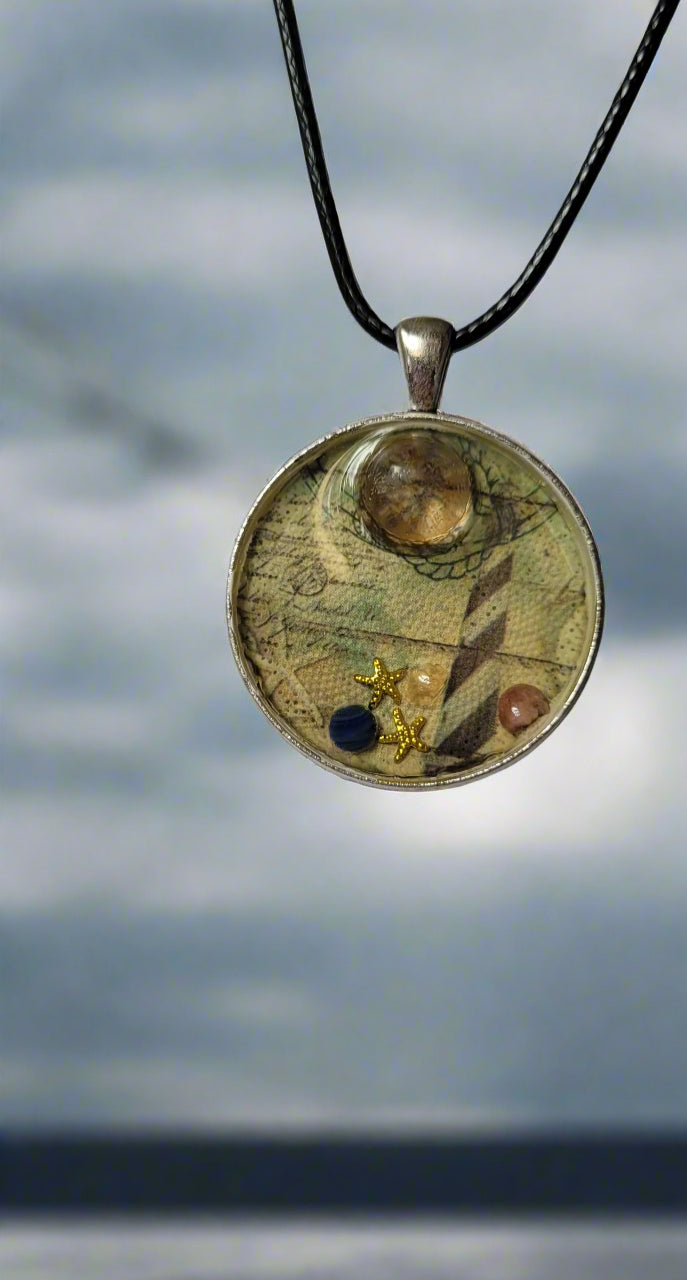 Lighthouse Handcrafted Amulet by Doe Zantamata