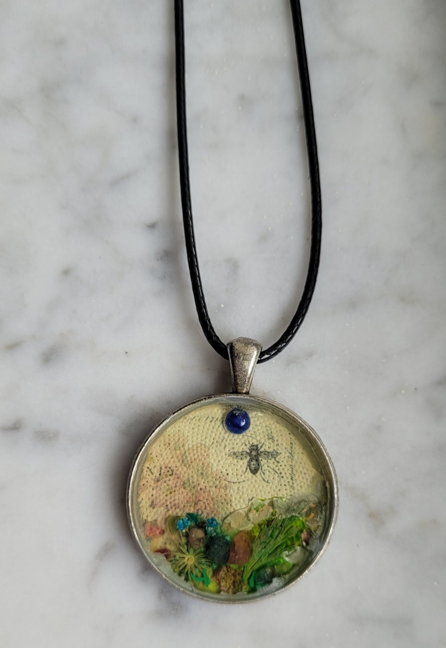 Honeybee Garden Handcrafted Amulet by Doe Zantamata