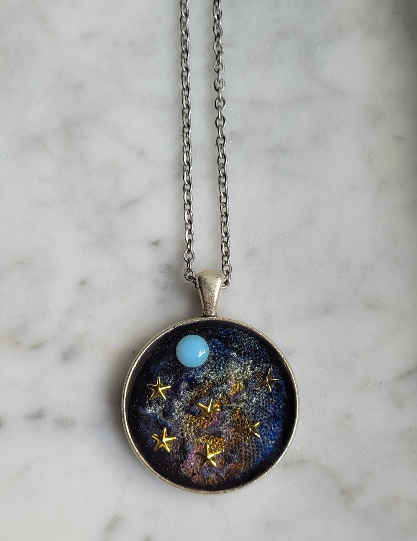 Stargazing Handcrafted Amulet by Doe Zantamata