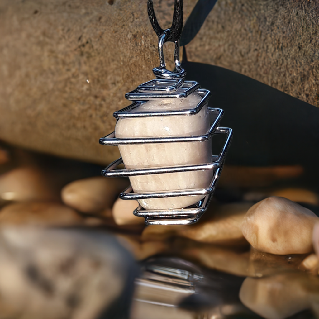 Indian Moonstone Conductor Pendant