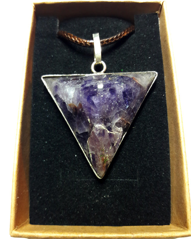 Amethyst Pyramid Pendant