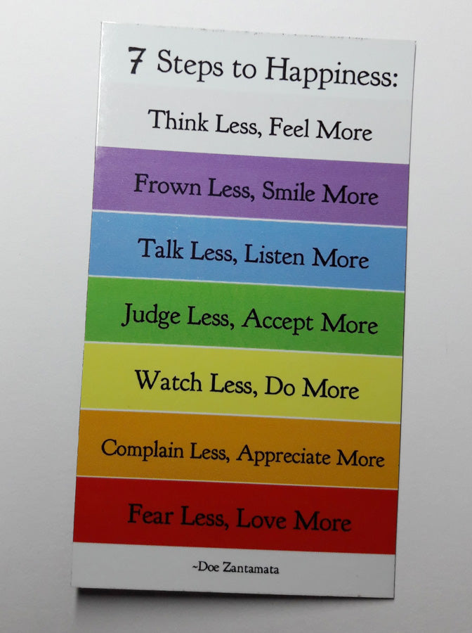 7 Steps to Happiness Magnet