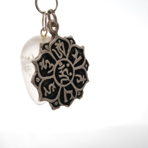 thumbnail image 2 of Natural Crystal Quartz Pendulum Pendant - Chakra Healing Gemstone Necklace, Adjustable Chain 2 of 5