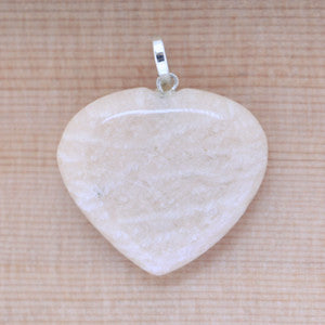 Reiki Heart Pendant - Choku Rei - Moonstone