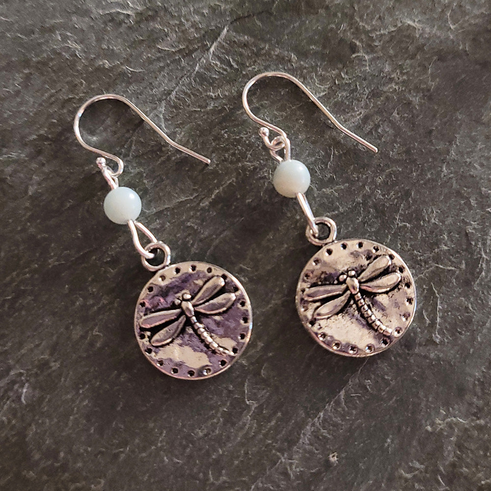 Dragonfly Amazonite Earrings