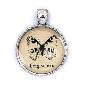 Forgiveness Pendant and Necklace - Silver Tone - Happiness in Your Life