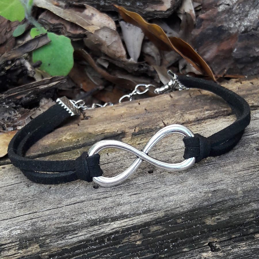 Infinity Bracelet - Silver Tone with Clasp