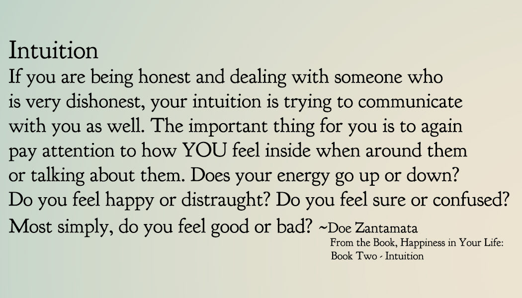 Happiness in Your Life - Book Two: Intuition by Doe Zantamata
