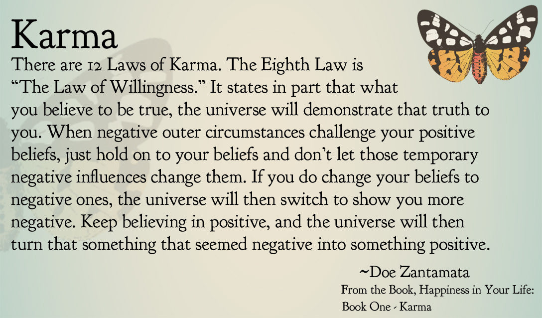 Happiness in Your Life - Book One: Karma by Doe Zantamata