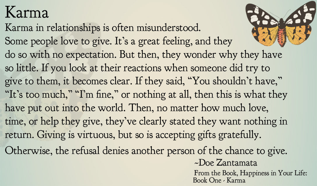 Happiness in Your Life - Book One: Karma by Doe Zantamata