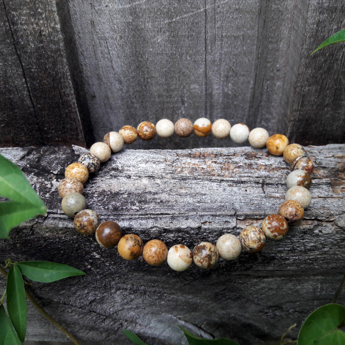 Picture Jasper Natural Stones Big Picture Bracelet