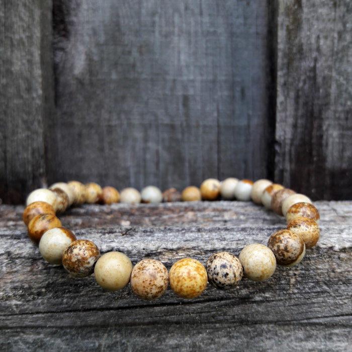 Picture Jasper Natural Stones Big Picture Bracelet