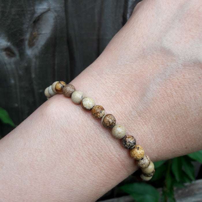 Picture Jasper Natural Stones Big Picture Bracelet