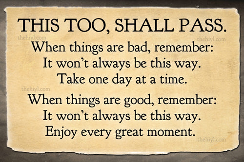 This too, Shall Pass - Postcard Art Print 4"x6"