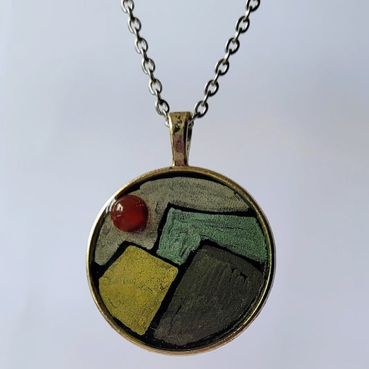 Carnelian Sunset Handcrafted Amulet by Doe Zantamata