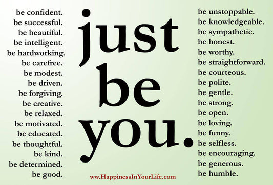 just be you - Signed Inspirational Lithograph Print 8x10
