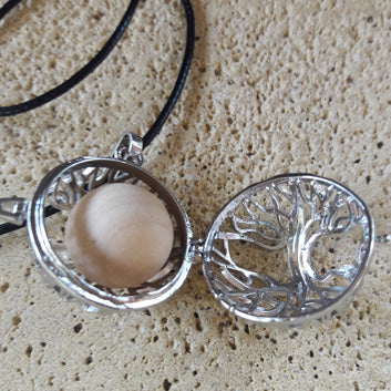 Tree of Life Harmony Ball Aromatherapy Pendant and Necklace