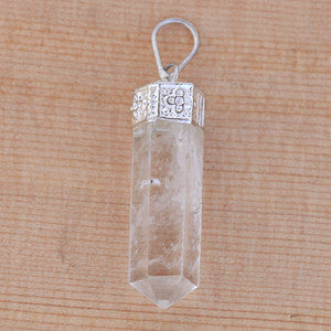 Natural Quartz Crystal Pendant