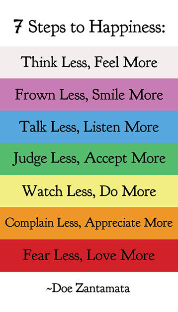 7 Steps to Happiness Magnet