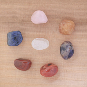 Chakra 7 Natural Tumbled Gemstones Meditation Set