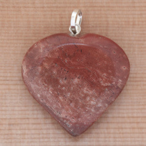 Reiki Heart Pendant - Choku Rei - Red Jasper