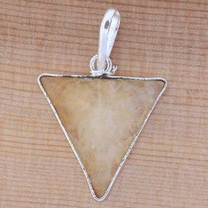 Yellow Aventurine Pyramid Pendant