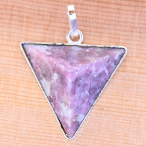 Lepidolite Pyramid Pendant