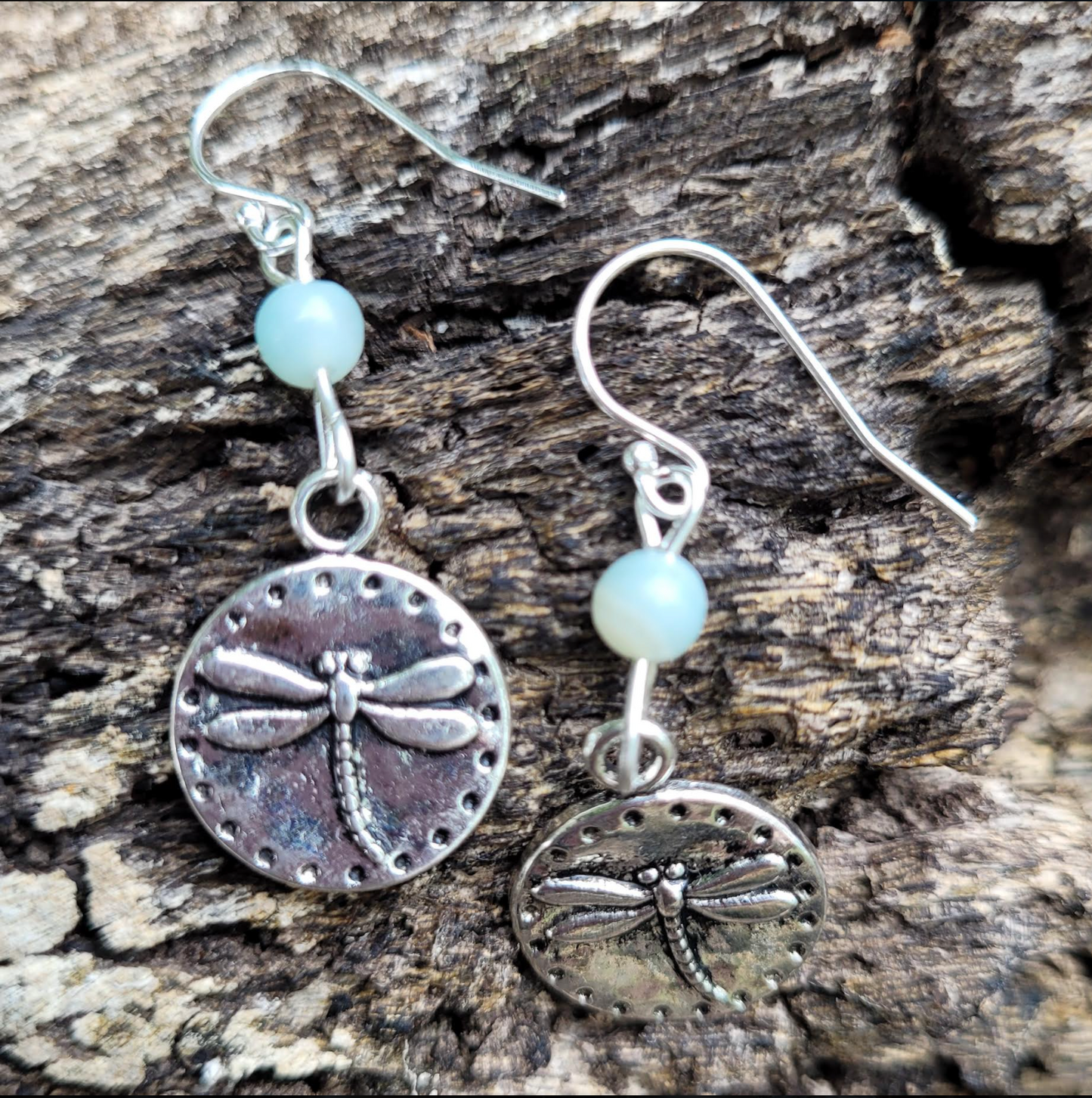 Dragonfly Amazonite Earrings