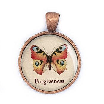 Forgiveness Pendant and Necklace - Copper Tone - Happiness in Your Life