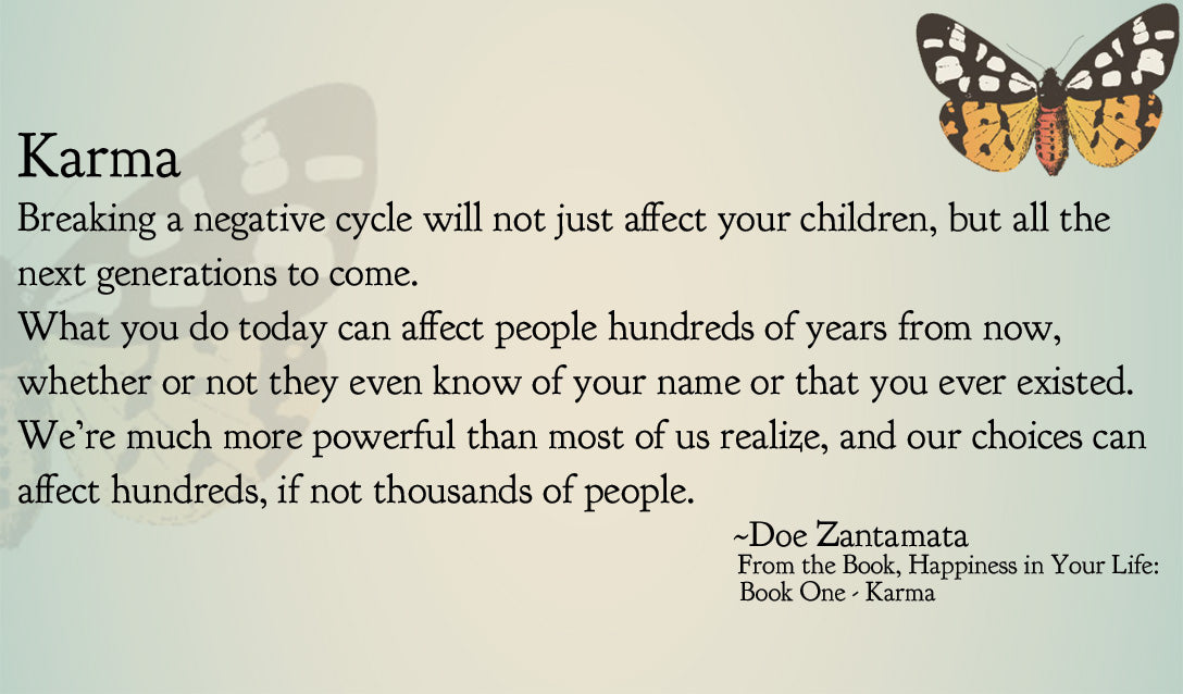 Happiness in Your Life - Book One: Karma by Doe Zantamata