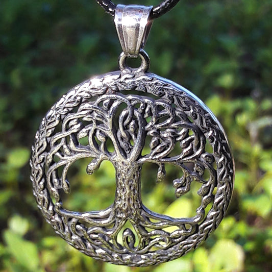 Tree of Life Statement Pendant - Stainless Steel