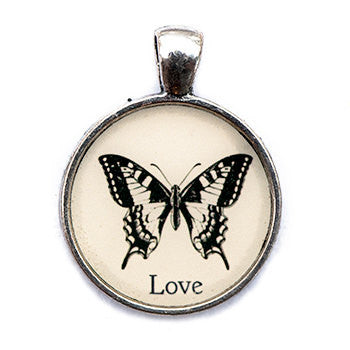 Love Pendant and Necklace - Silver Tone - Happiness in Your Life