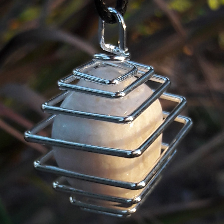 Indian Moonstone Conductor Pendant