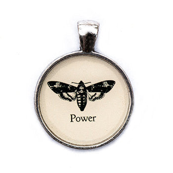 Power Pendant and Necklace - Silver Tone - Happiness in Your Life